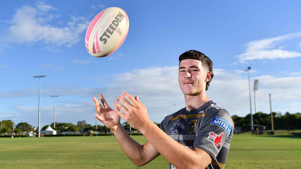 Sunshine Coast Falcons and Mal Meninga Cup player Jayden Smith has been revealed as one to watch this season. Picture: Patrick Woods.