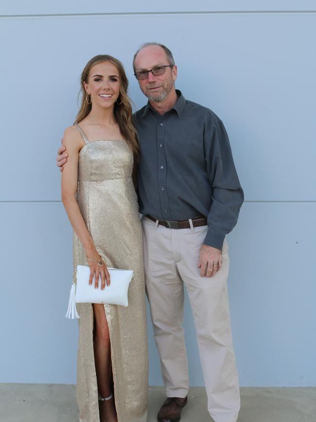 Year 12 graduate Abby with her proud dad Steve.