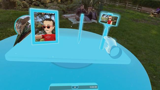 The control table in Facebook Spaces