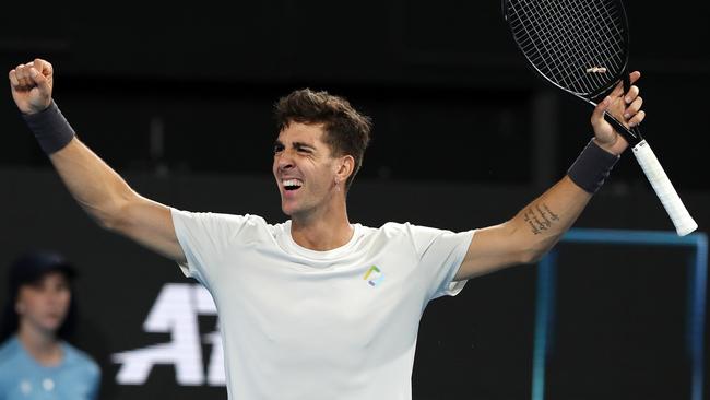 Thanasi Kokkinakis already rates this week in Adelaide among his career highlights. Picture: Getty Images