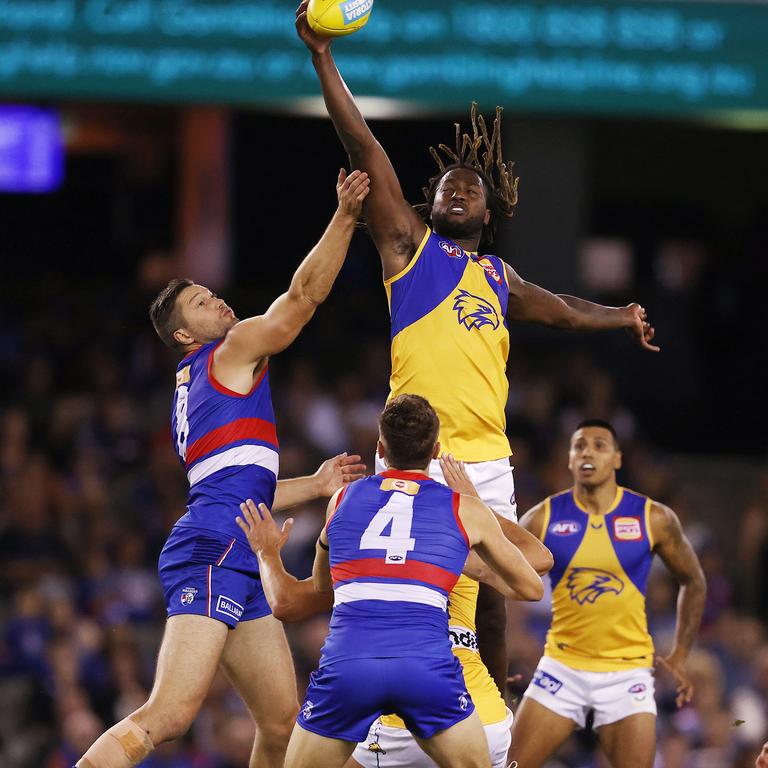 Athletic Eagle Nic Naitanui. Pic: Michael Klein