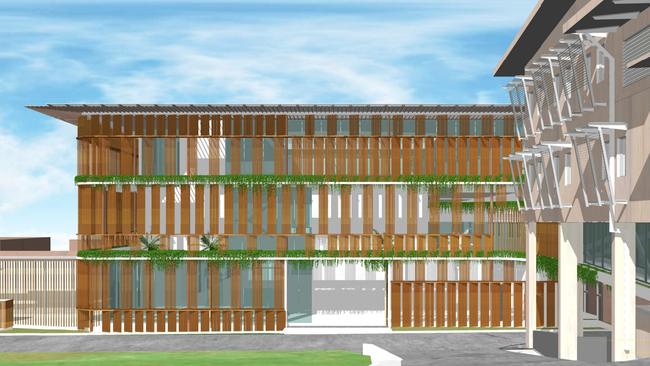 Artist's impression of the new mental health facility at the Royal Darwin Hospital. Picture: Supplied.