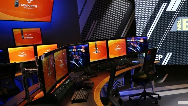 The NRL and AFL video review systems need a massive upgrade (pictured NRL bunker). Image: NRL