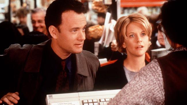 Tom Hanks and Meg Ryan in You've Got Mail.