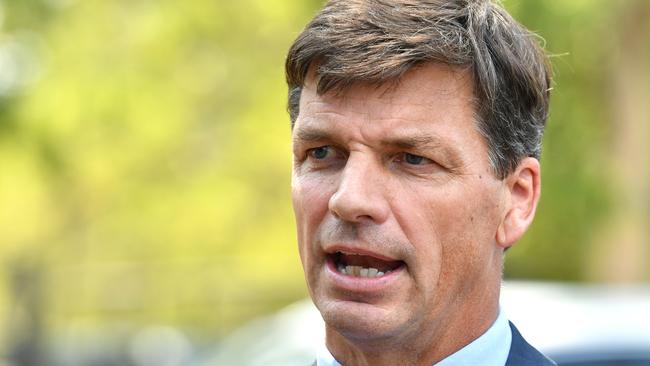 Energy Minister Angus Taylor says Australian’s can be ‘outraged’ at AGL’s profit. Picture: AAP