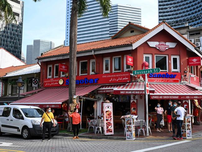 Restaurants are only serving takeaways in Singapore.