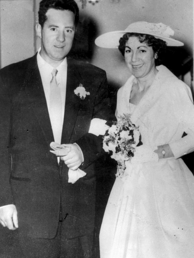 Longley and wife Patricia on their wedding day in 1961.