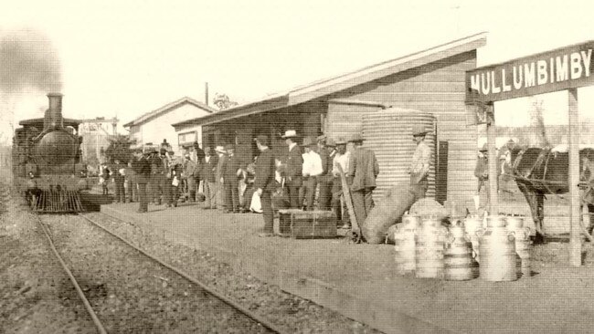 A historic shot of Mullumbimby Railway Station. Picture: Facebook