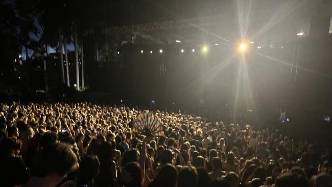 Crowd enjoying a concert at the Riverstage Picture Supplied