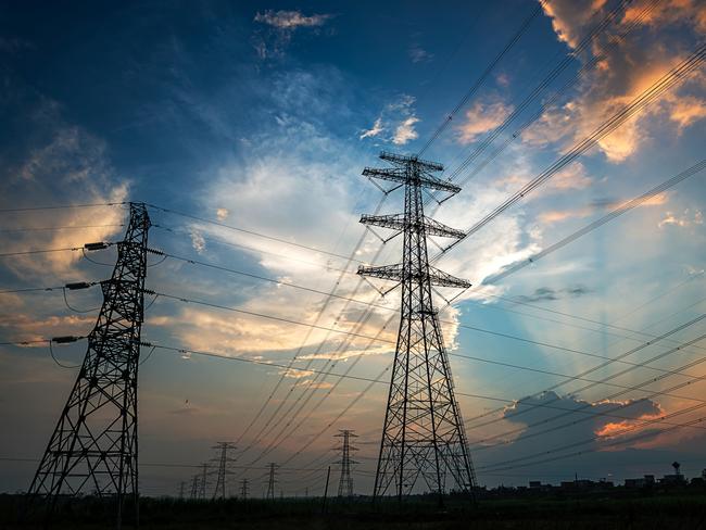 Electricity Pylon power line transmission tower at sunset.Generic photo of powerlinesPicture: iStock