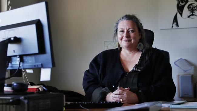 Program manager Belinda McInnes helps choose the women who can attend Jacaranda Cottages in Emu Plains. Picture: Sam Ruttyn