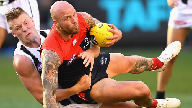 Nathan Jones has been through all the tough times at Melbourne. Picture: Getty Images