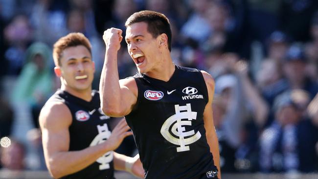 Jack Silvagni finally found his niche midway through this season. Picture: Michael Klein.