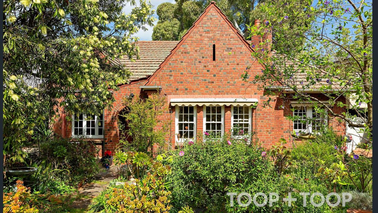 Real estate photos showing the original 1937-built Tudor-style home currently at the site. Picture: Toop+Toop