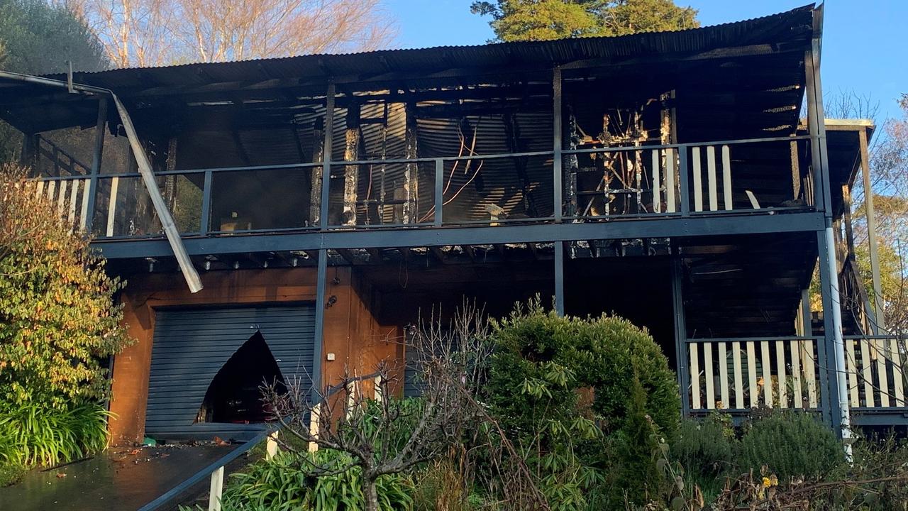 A blaze broke out at a two-level home in Whitton St around 5am on Tuesday which claimed the life of one man. Picture: Fire and Rescue NSW