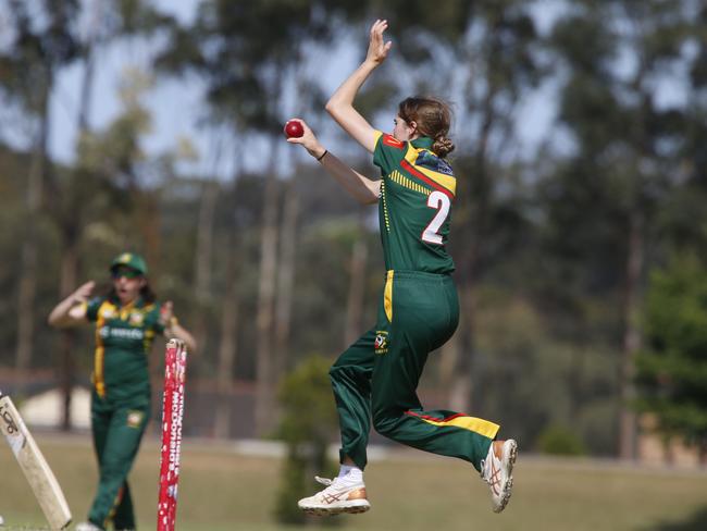 Madison Eddie took a hat-trick in round eight against Bankstown. Picture Warren Gannon Photography