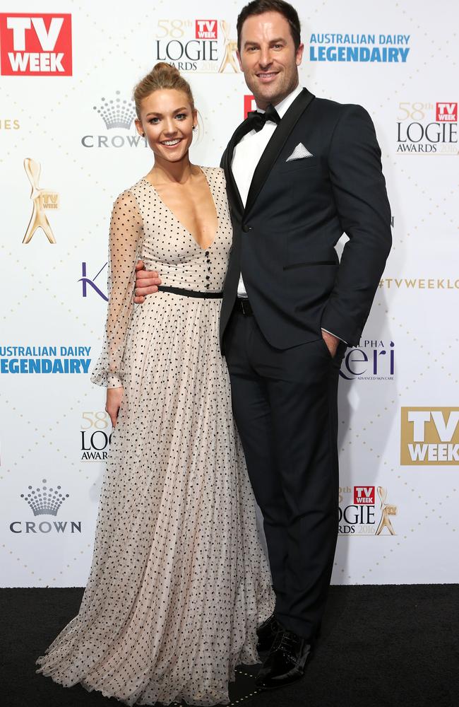 Sasha was looking more like his dashing self at the Logies Awards with partner Sam Frost. Picture Julie Kiriacoudis