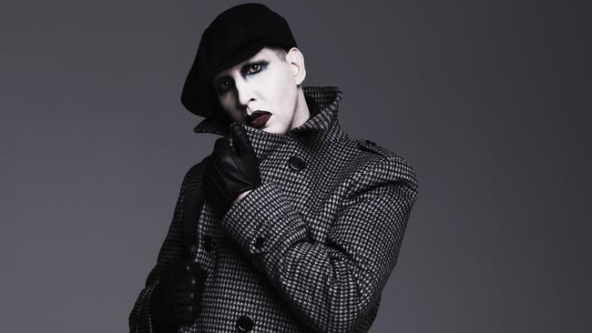 US rock singer Marilyn Manson for National Hit only.