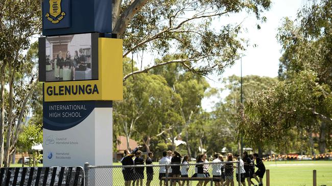 Glenunga International High School has gone from being 61 students over capacity in 2022 to an expected 153 students at the beginning of 2024. Picture: Bianca De Marchi