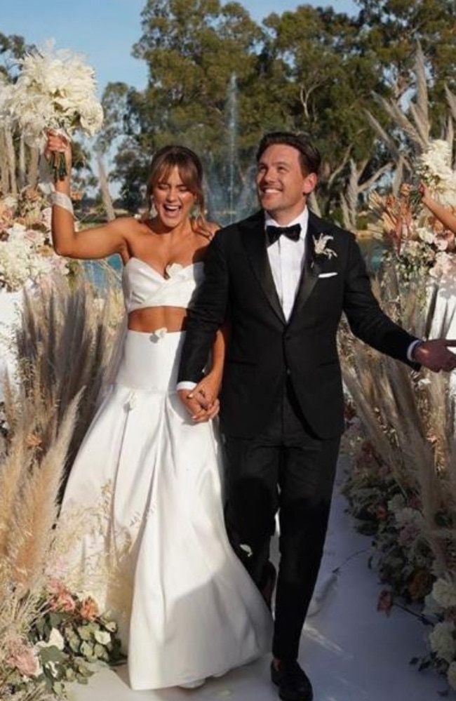 They tied the knot in December last year. Picture: Instagram/StephClaireSmith