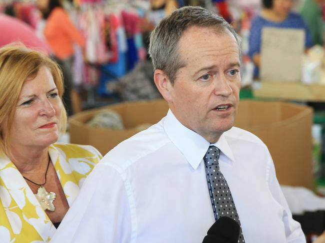 Julie Owens with Bill Shorten back in 2016. Picture: Mark Evans