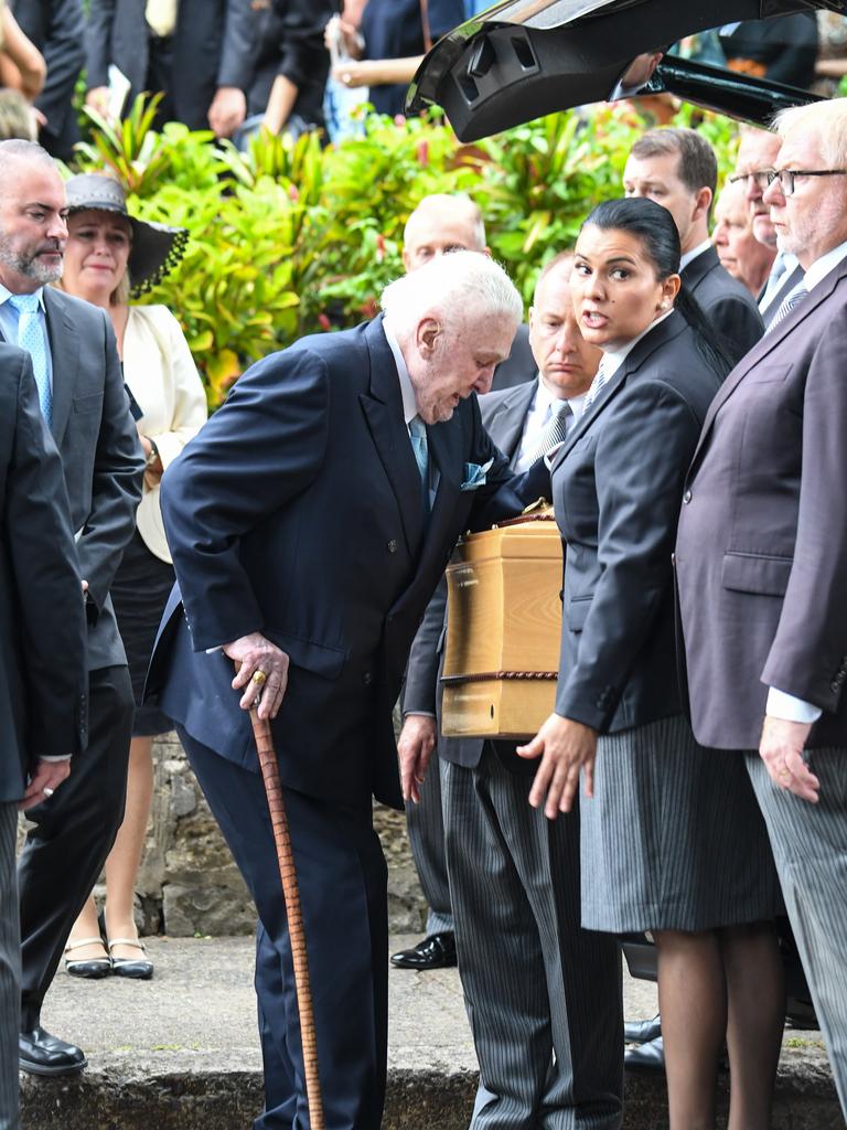 Caroline Laws funeral: radio host John Laws in tears | The Courier Mail