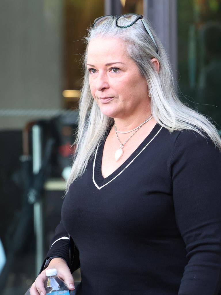 Cindy Hyde leaves the Latrobe Valley court. Picture: NewsWire/ David Crosling