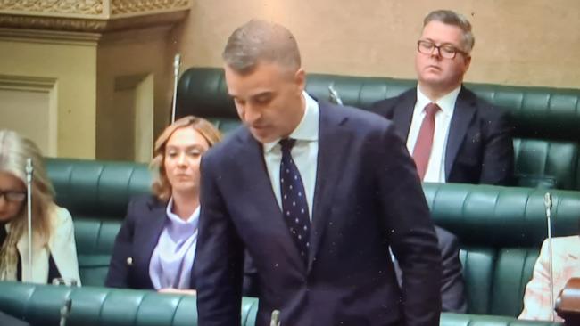 Premier Peter Malinauskas introducing new laws to parliament Picture: Supplied