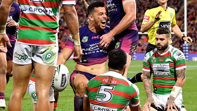 South Sydney suffered their second straight loss on Thursday night. (Photo by Bradley Kanaris/Getty Images)