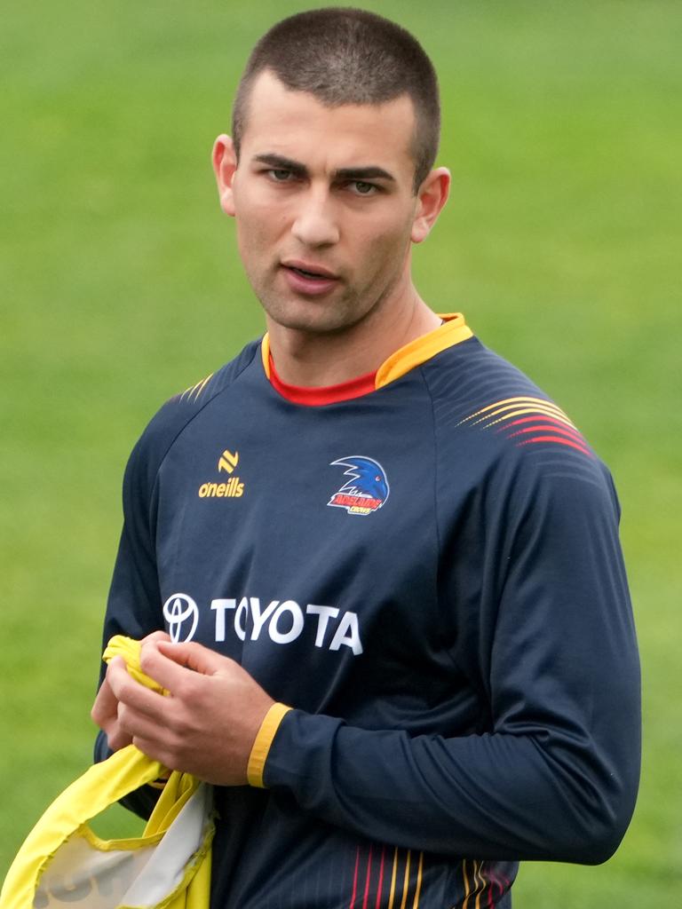 Josh Rachele training with Adelaide's SANFL team on Friday. Picture: Dean Martin