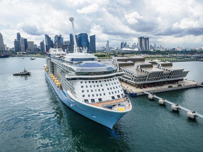 Royal Caribbean’s Quantum of the Seas in Singapore.