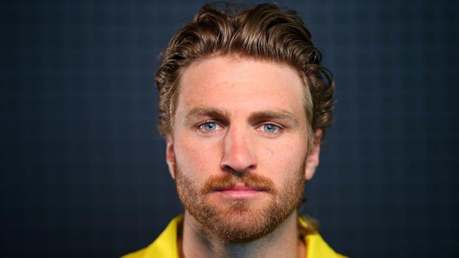 Lewis Holland of Australia poses during the Farewell for Australian Rugby World Cup Sevens squads at Rugby Australia HQ in Sydney, Australia. (Photo by Jason McCawley/Getty Images)