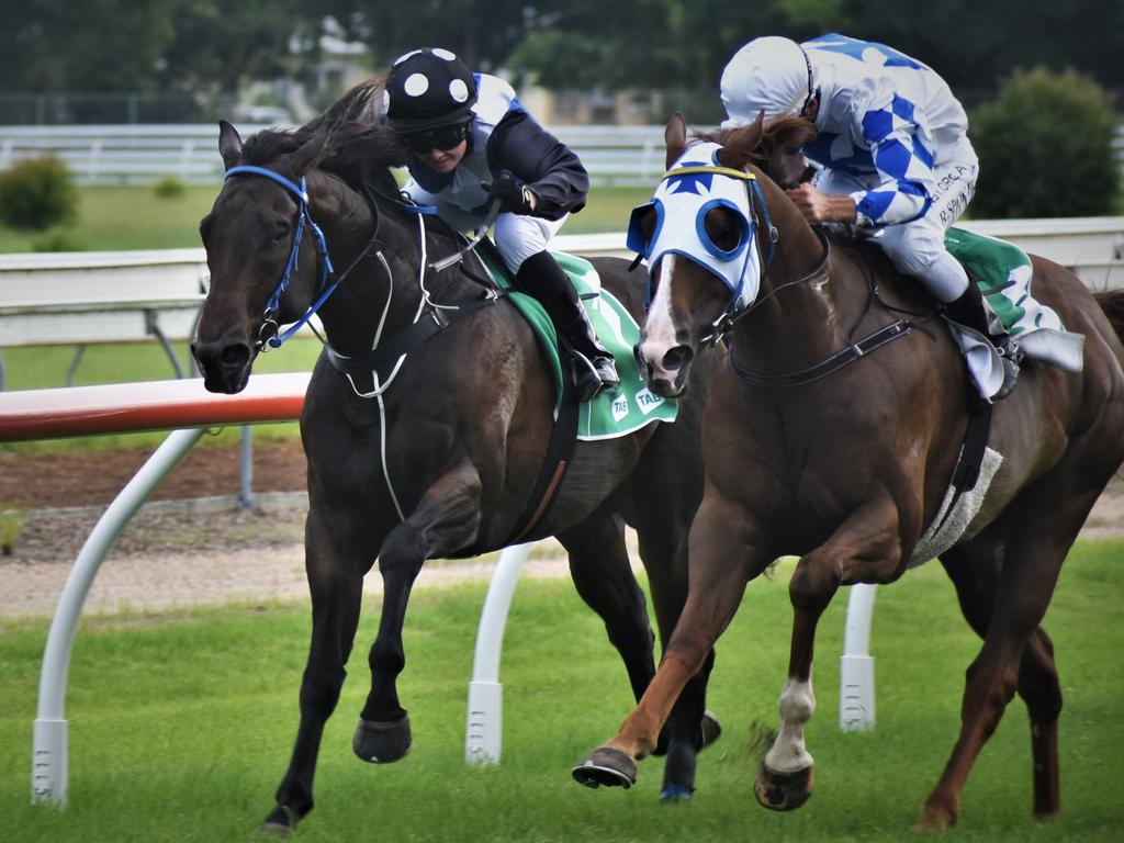 Raymond Spokes rode John Sprague trained Patriot to victory in the Yamba Golf &amp; Country Club Yamba Cup (1215m) at the Blues, Brews &amp; BBQs Day at Clarence River Jockey Club on Sunday, 14th March, 2021. Photo Bill North / The Daily Examiner