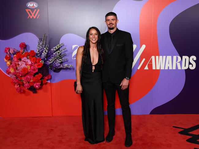 Brit Bonnici and Ryan Pendlebury at the 2024 W Awards. Picture: Morgan Hancock/Getty Images