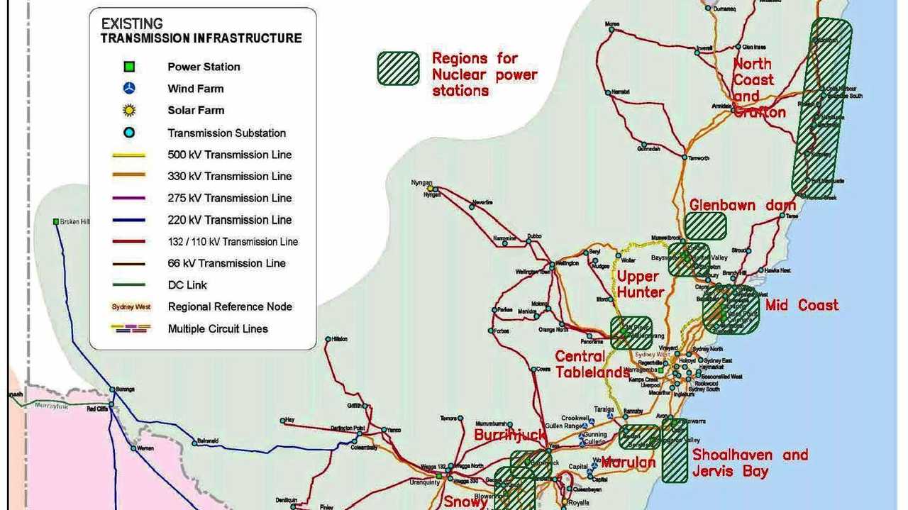 Other sites touted for NSW. Picture: Contributed Nuclear for Climate