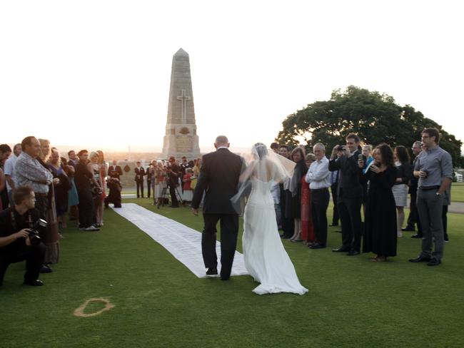 Outdoor weddings have become increasingly popular.