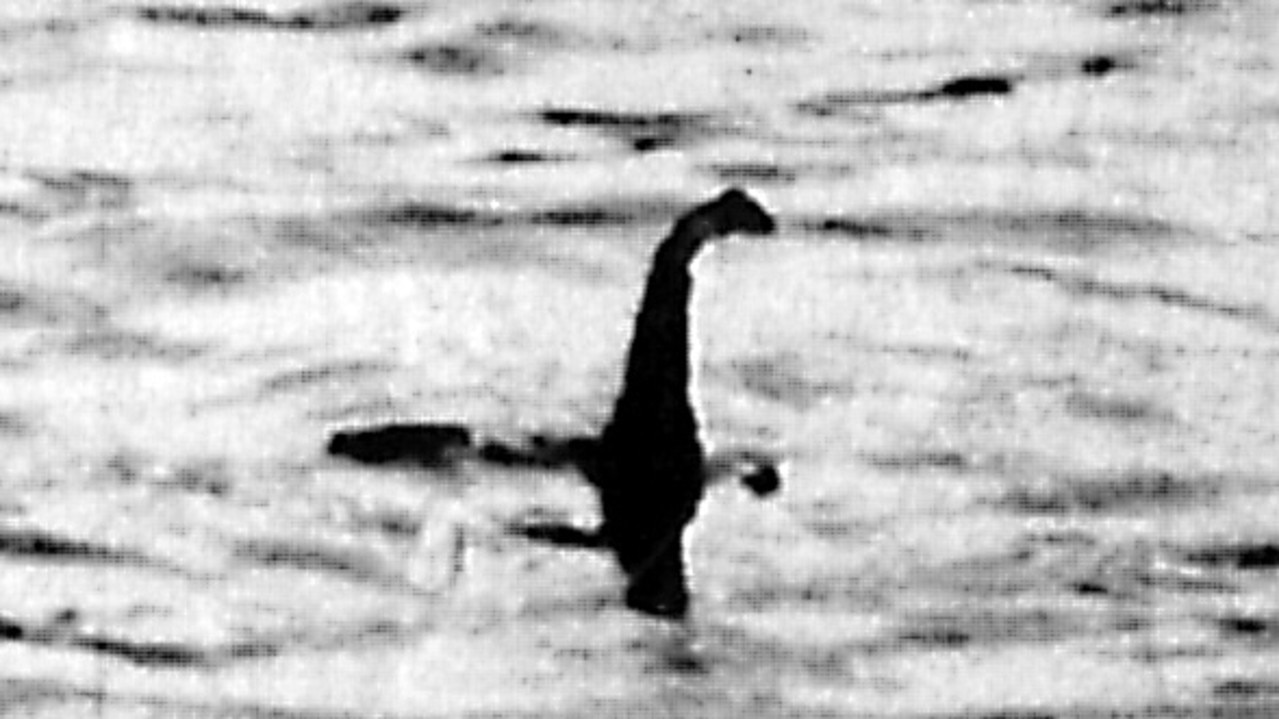 The Daily Mail newspaper's famous 1933 photo of Nessie, dubbed the Loch Ness monster. It was taken by highly respected British surgeon Colonel Robert Wilson and shows what appears to be a sea serpent in Loch Ness in Scottish Highlands. It was uncovered as a hoax in 1934. Picture: Supplied