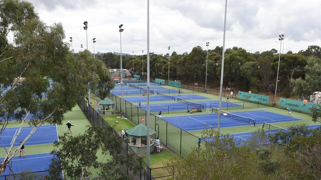 The Boroondara Tennis Centre has an uncertain future due to North East Link. Picture: Tony Gough