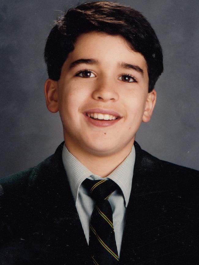 South Australian Labor leader Peter Malinauskas as a prefect at Adelaide's Mercedes College in the late 1990s. Picture: Supplied