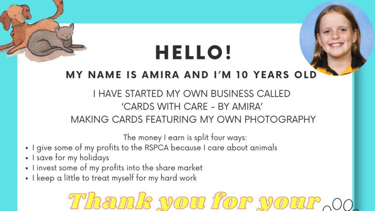 Amira’s business pitch.