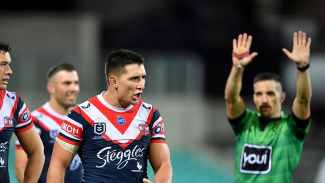 Victor the Inflictor is back for the Roosters, just in time for the Round 17 bye. Picture: NRL Photos.