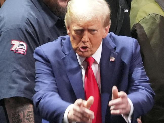 President-elect Donald Trump arrives at UFC 309 at Madison Square Garden, Saturday, Nov. 16, 2024, in New York. (AP Photo/Evan Vucci)