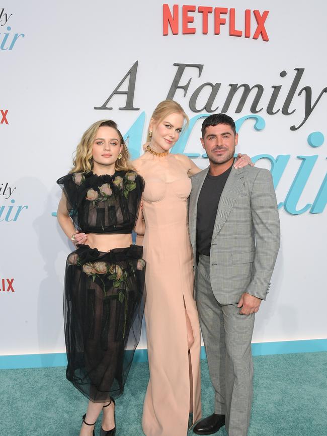 King stars alongside Nicole Kidman and Zac Efron in the Netflix film A Family Affair. Picture: Charley Gallay/Getty Images for Netflix