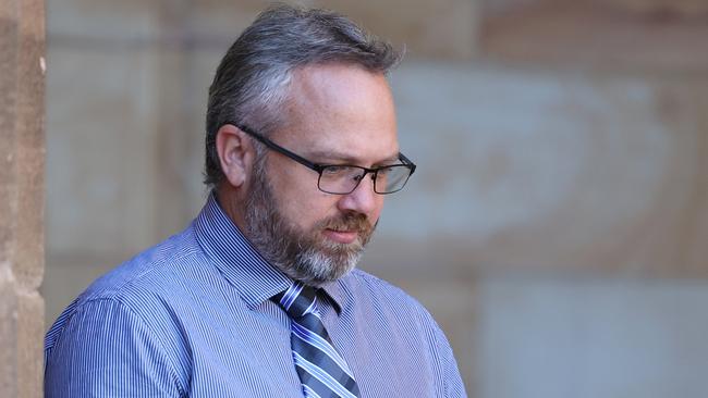 Daniel John Schatto outside the Adelaide Magistrates court. Picture: David Mariuz