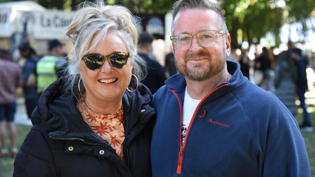 Ann Newton and Andrew Dawes at City Park on Day 1 of Launceston's Festivale. Picture: Alex Treacy