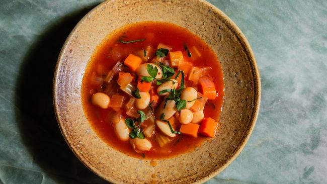 Greek bean soup. Photo: Nikki To