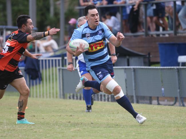 GCDRU round 2. Helensvale vs. Coomera. 1st Grade. Jamie McCaa scoring. 13 April 2024 Helensvale Picture by Richard Gosling