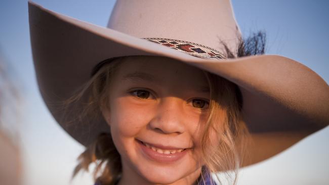 Amy Everett modelled as "Dolly" for Akubra hats. Source: Supplied.