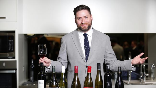 Aria sommelier Ian Trinkle who has won the Australian Wine List of the Year Award. Picture: Christian Gilles