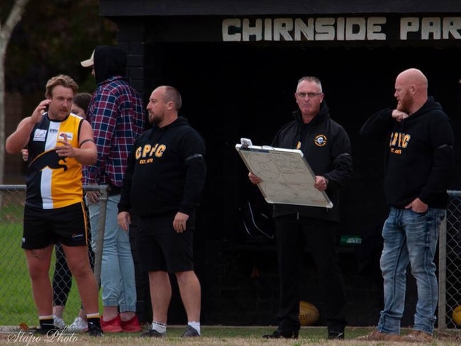 Chirnside Park coach Dave Newlands watches from the sideline. Picture: John Stapleton 